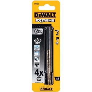 DeWALT DT4903 Industrial Cobalt Boor HSS 3.5mm 2 Stuks