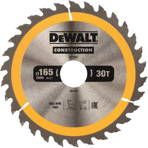 DeWalt DT1937-QZ Cirkelzaagblad - 165mm - 30 Tanden - 30mm Asgat