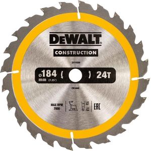 DeWalt - DT1939-QZ - Cirkelzaagblad - 184mm - 24 Tanden - Kerf 1,8mm