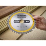 DeWalt DT1945 Cirkelzaagblad - 190 x 30 x 40T - Hout en Non-ferro metaal