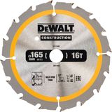 DeWALT Cirkelzaagblad - Ø 165mm - Asgat 20mm - 16 Tanden - DT1948-QZ
