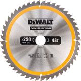 DeWalt DT1957 Extreme Cirkelzaagblad - 250 x 30 x 48T - Hout (Met nagels)