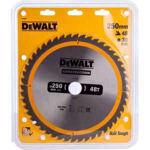 DeWalt DT1957 Extreme Cirkelzaagblad - 250 X 30 X 48T - Hout (Met Nagels)