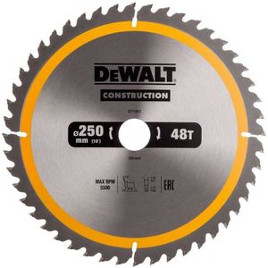 DeWalt DT1957 Extreme Cirkelzaagblad - 250 x 30 x 48T - Hout (Met nagels)