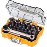 DT71516-QZ 24 delige bit en doppenset met ratel