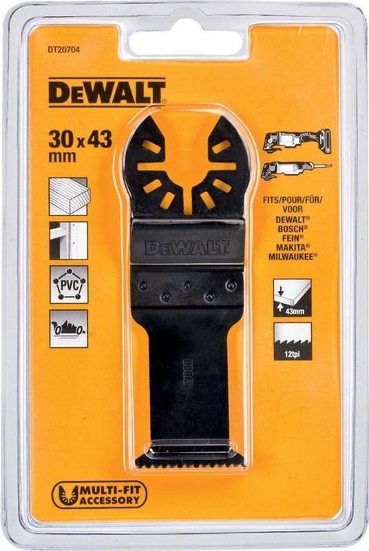 Dewalt - Schnellwechselklinge Bim für Multicutter - 43 x 30 mm - DT20704