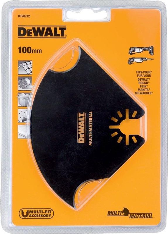 DeWalt - DT20712 - Snijmes - 100 mm - Multitool-accessoires - Geschikt voor diverse materialen