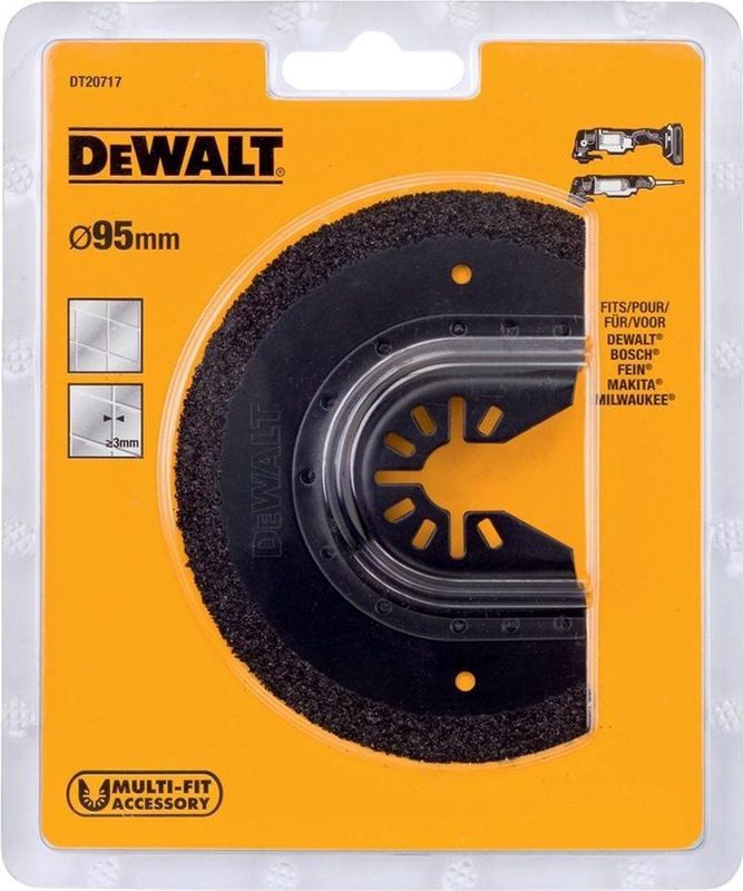 DeWalt DT20717 - Hardmetalen Segmentzaagblad - 95 mm - Voor Multitool