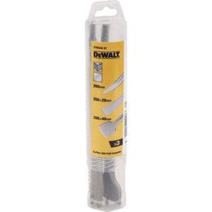 DeWALT DT60330 3-Delige Beitelset SDS Plus 250mm Gepun - Plat 20 & 40mm