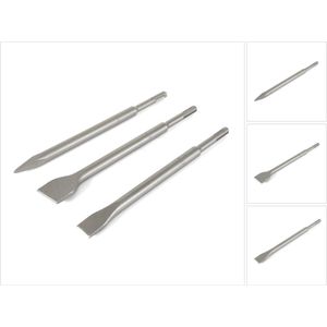 DeWALT DT60330 3-Delige Beitelset SDS Plus 250mm Gepunt, Plat 20 & 40mm