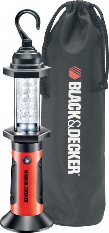 Black+Decker Werklamp - 14-LED - Rood - Kunststof