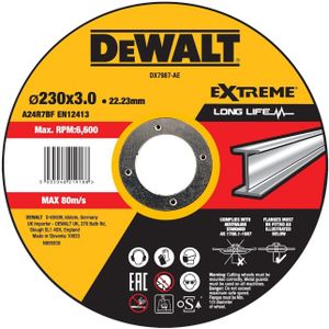DeWALT DX7987 EXTREME™ Doorslijpschijf Metaal 230mm
