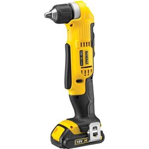 Dewalt Haakse boormachine XR 18V 1 x 1.5AH XR Li-Ion accu lader in koffer DCD740C1-QW
