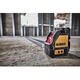 DeWALT DW088K Zelfnivellerende kruis-/lijnlaser in koffer - 2 lijnen - Rood - 15m