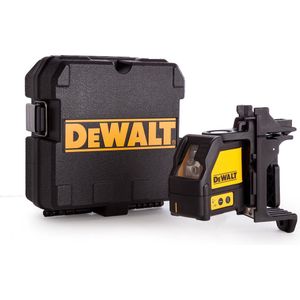 DeWALT DW088K Zelfnivellerende Kruis-/Lijnlaser In Koffer - 2 Lijnen - Rood - 15m