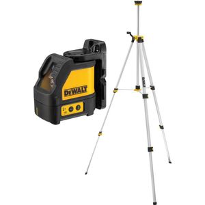 DeWalt DW088KTRI Zelfnivellerende Kruis Lijnlaser In Koffer (DW088K) & Statief In Tas (DE0881T)