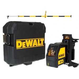 Dewalt DW088KPOL zelfnivellerende kruislijnlaser in koffer (DW088K) & kolom (DE0882) 15m