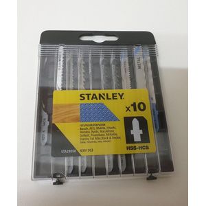Stanley Decoupeerzaagbladen Set Hout/metaal 10 Stuks