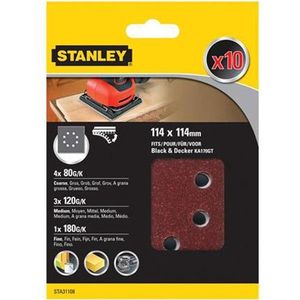 Stanley schuurvel 114 x 114mm assortiment STA31108