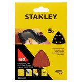 Stanley - Sta32432-xj - Schuurpads - K80 - 5 Stuks - Voor Detailschuurmachines