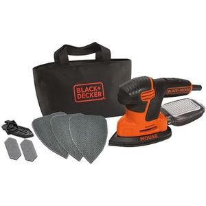 BLACK+DECKER Mouse KA2000 Detailschuurmachine - 110W - Incl. Accessoires en Softbag