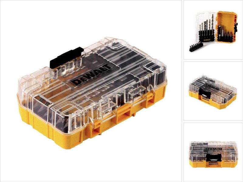 Kleine Harde Koffer - Zwart - Kunststof - Stapelbaar Systeem