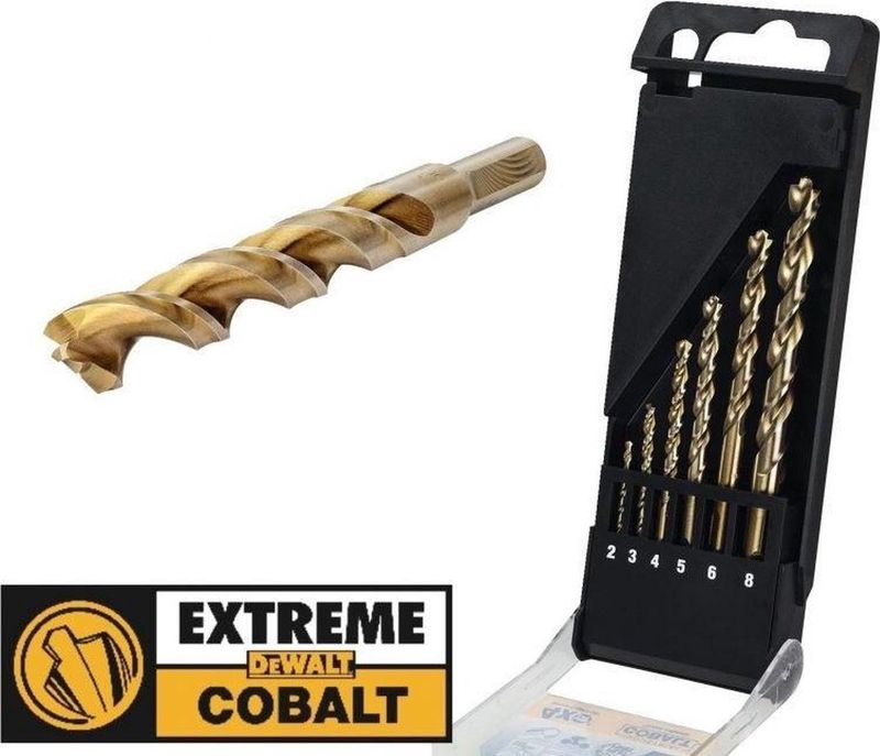 DeWALT DT4956 - 6 Delige Metaalboren - Cobalt - Sneller en Steviger