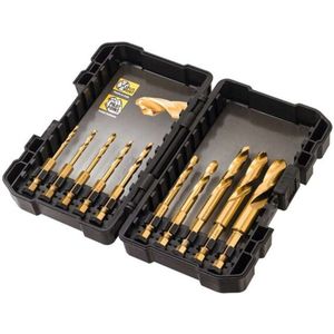 DeWalt DT50050 10-delige Impact Titanium Metaalboren in Tough Case