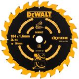 DeWALT - DT1669 - Zaagblad - 184 x 16 mm - 24 Tanden - Premium Carbide