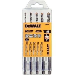 DeWALT impact steenborenset 5-delig