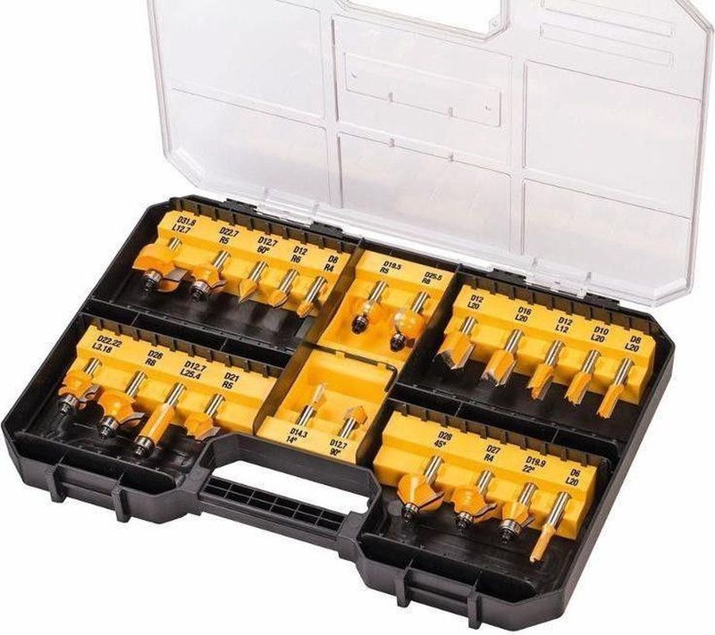 DeWALT DT90017 Frezenset 8mm 22-delig