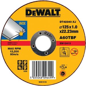 DEWALT - DT42340TZ-QZ - Standaard Doorslijpschijven - 125 mm - Staal