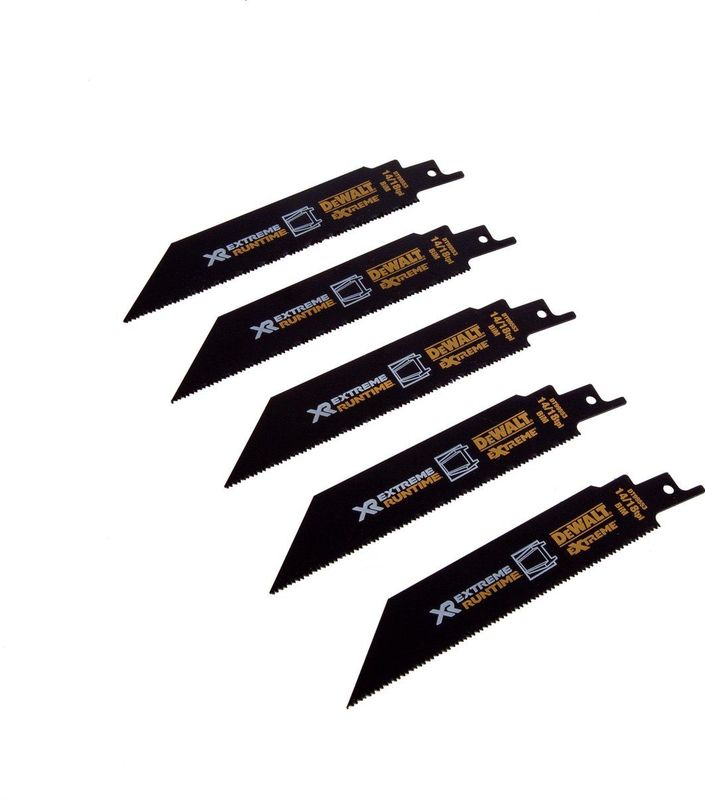 Dewalt - XR Extreme Runtime - Reciprozaagbladen - 152 mm - 5 Stuks