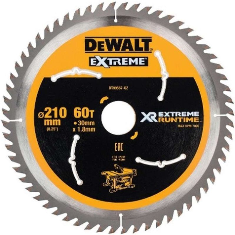 DeWalt DT99567 XR Cirkelzaagblad - 210 x 30 x 60T - Hout