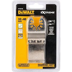 DeWALT Multi-Tool Diamant DT20746 invalzaagblad voor gebruik in keramische tegels, ook geschikt voor gereedschap van andere fabrikanten 32 x 40 mm