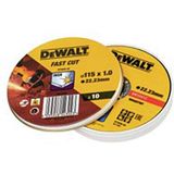 DeWALT - Snijschijf voor Metaal - 115 mm - 10 Stuks