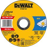DeWALT DT3507 - Doorslijpschijf - RVS - 125 X 22,23 X 1,0mm (10st)