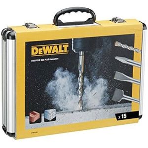 DeWalt SDS-plus Boor- en Beitelset - 15-delig - Aluminium Koffer