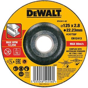 Dewalt DT43911 DT43911-QZ 5 Stuks  Doorslijpschijf 125X22.2X3mm.