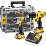 DeWalt Combiset DCK211D2T-QW - Schroef-/Boormachine + Slagschroevendraaier - 2.0Ah - In TSTAK koffer