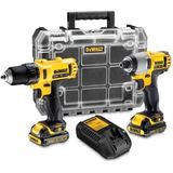 DeWalt Combiset DCK211D2T-QW - Schroef-/Boormachine + Slagschroevendraaier - 2.0Ah - In TSTAK koffer