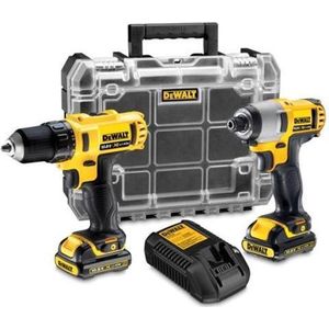 DeWalt Combiset DCK211D2T-QW - Schroef-/Boormachine + Slagschroevendraaier - 2.0Ah - In TSTAK koffer