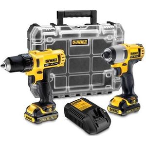 DeWalt Combiset DCK211D2T-QW - Schroef-/Boormachine + Slagschroevendraaier - 2.0Ah