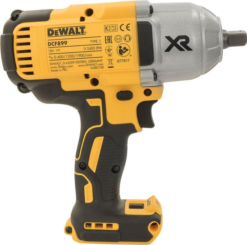 DEWALT - DCF899N - Slagmoersleutel - Zwart - Koolborstelloos - 18V