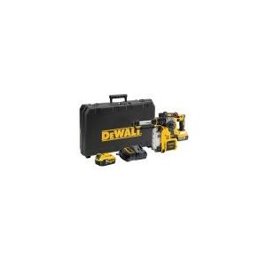 DeWalt 18V XR Brushless SDS + Combihamer met snelwisselboorhouder - 2x 5,0 Ah - met stofafzuigsysteem D25303DH in standaard koffer