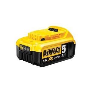 DeWalt Reserveaccu (18 volt, 5,0 Ah XR-accu met Bluetooth-technologie, compatibel met alle 18 volt XR accumachines van DeWalt, met led-laadcapaciteitsindicator, probleemloos langdurig gebruik) DCB184B