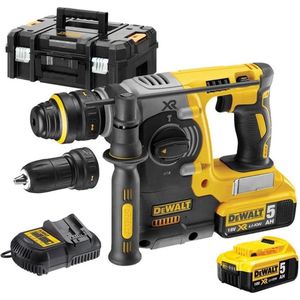 DeWALT DCH274P2T-QW accu combihamer 18V Li-ion +GRATIS powerstack accu