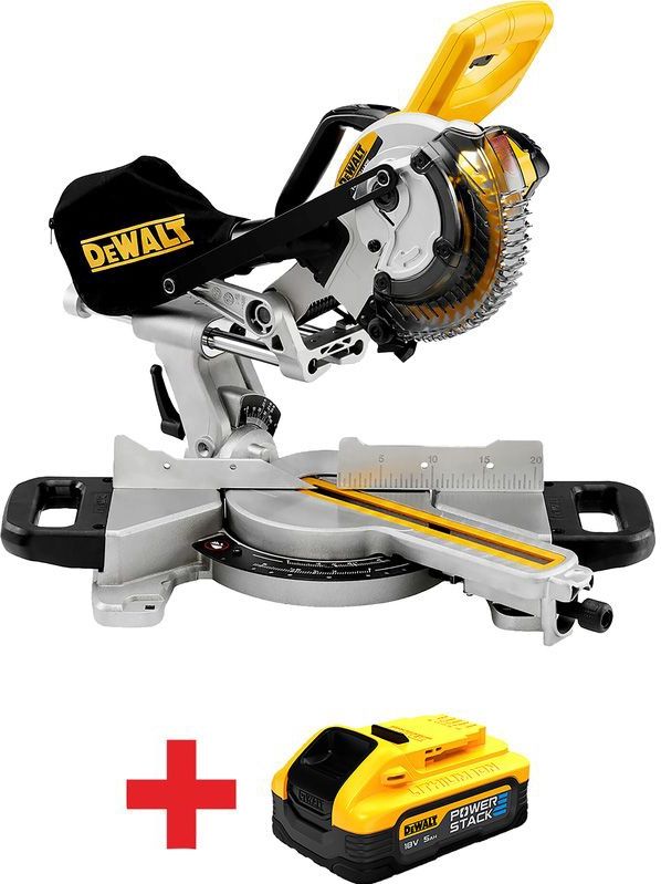 DeWalt DCS365N 18V Li-Ion Accu telescopische afkort- en verstekzaagmachine body - 184 x 16mm