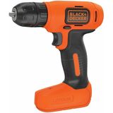 BLACK+DECKER BDCD8-QW Accuschroefboormachine, 7,2 V, met lithium-accu, 400 omw/min, 2 x 10 mm handdoorn, zonder koffer