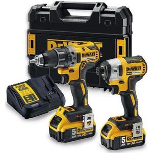 DeWalt DCK268P2T Accuboormachine DCD791 + Slagschroevendraaier DCF887 - 18v 5.0Ah Li-ion -